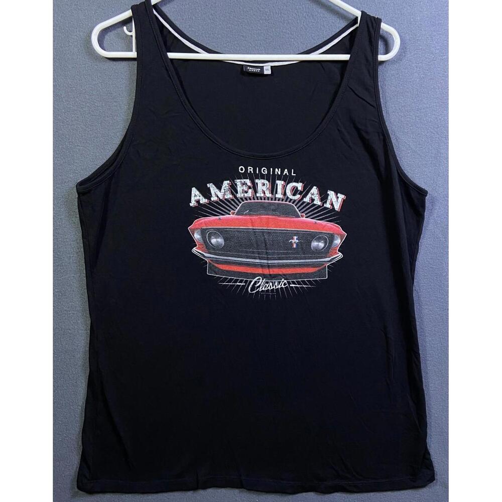 Women's 1969 Ford Mustang American Muscle Car Tank-Top Size 3XL Racing Classic !
